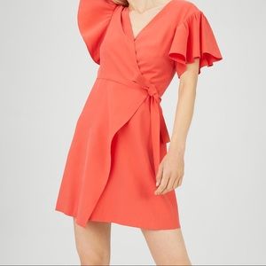Club Monaco | Wrap Dress Red colour size 4 brand new_Tag Removed